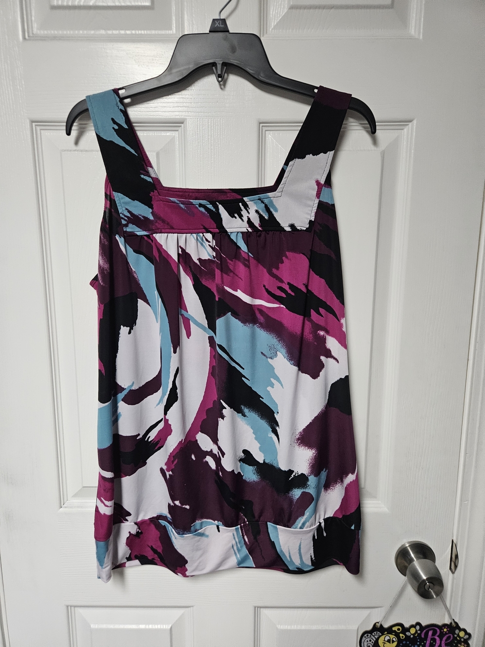 Maurices Abstract Square-Neck Tank Top - Size 0 is Actually L/XL